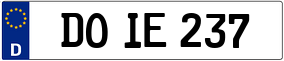 Truck License Plate
